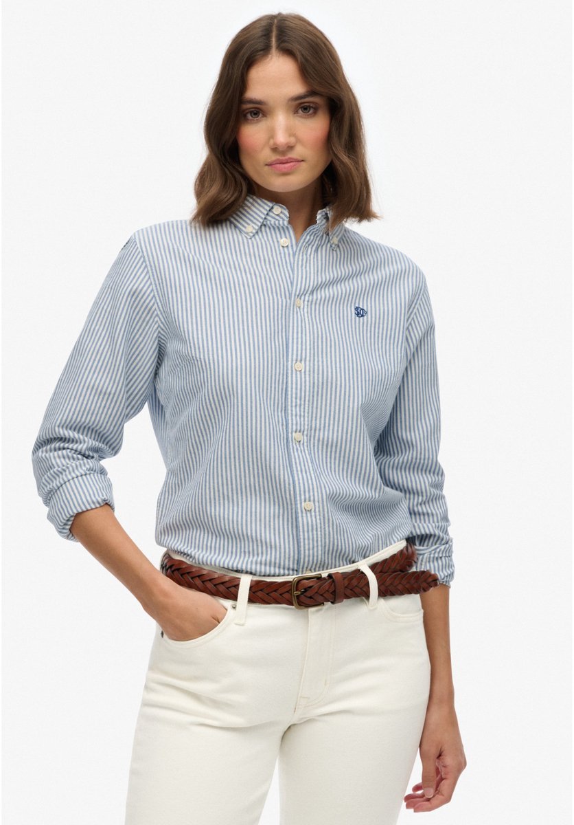 Superdry Slim fit oxford overhemd Blauw