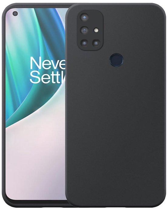 Coque de protection en Siliconen TPU souple Zwart pour OnePlus Nord N10 - Coque arrière Flexible en Siliconen TPU - Zwart - Compatible avec OnePlus Nord N10 5G