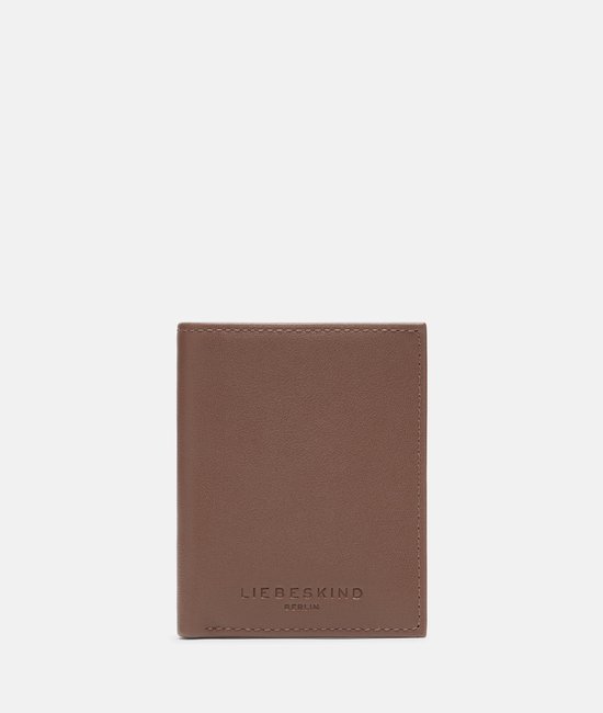 LIEBESKIND BERLIN Cuir Étui pour carte de crédit Soft Nappa Men' s Card Etui Russet Brun