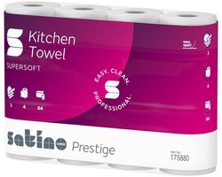satino by wepa keukenrol Prestige, 3-laags, hoogwit