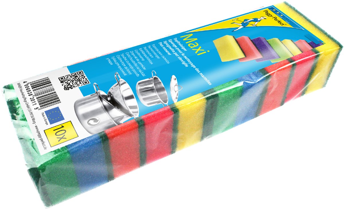 Peggy Perfect pannenspons Maxi, 10 in een pak