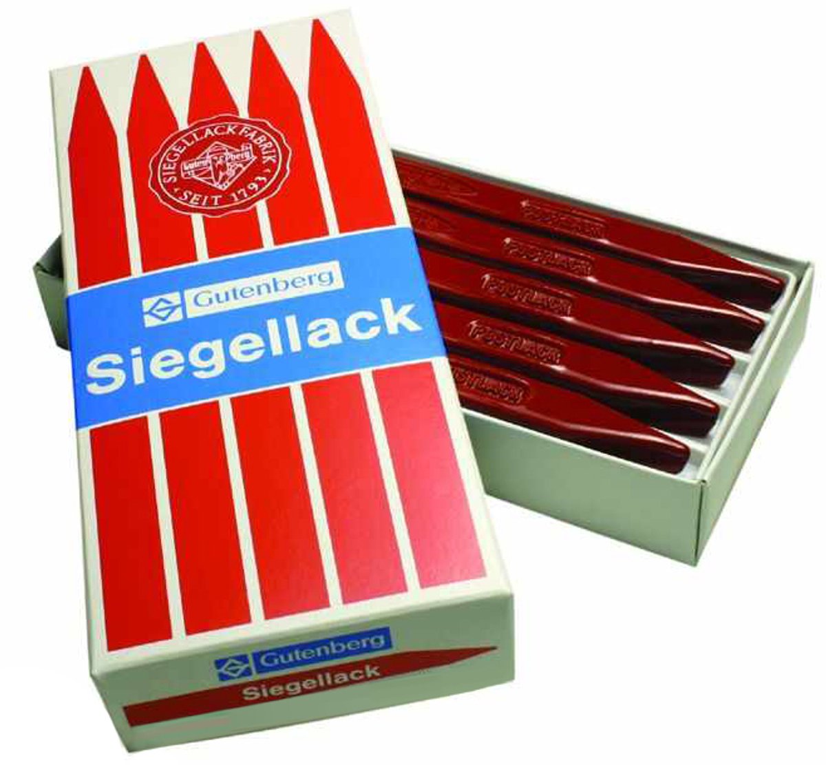 gutenberg zegellak postlak zinnoberrood