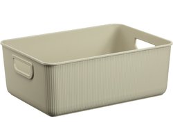 Akita Plast Team - Opbergbox - Opslagcontainer 10L - 100% gerecycled - Beige