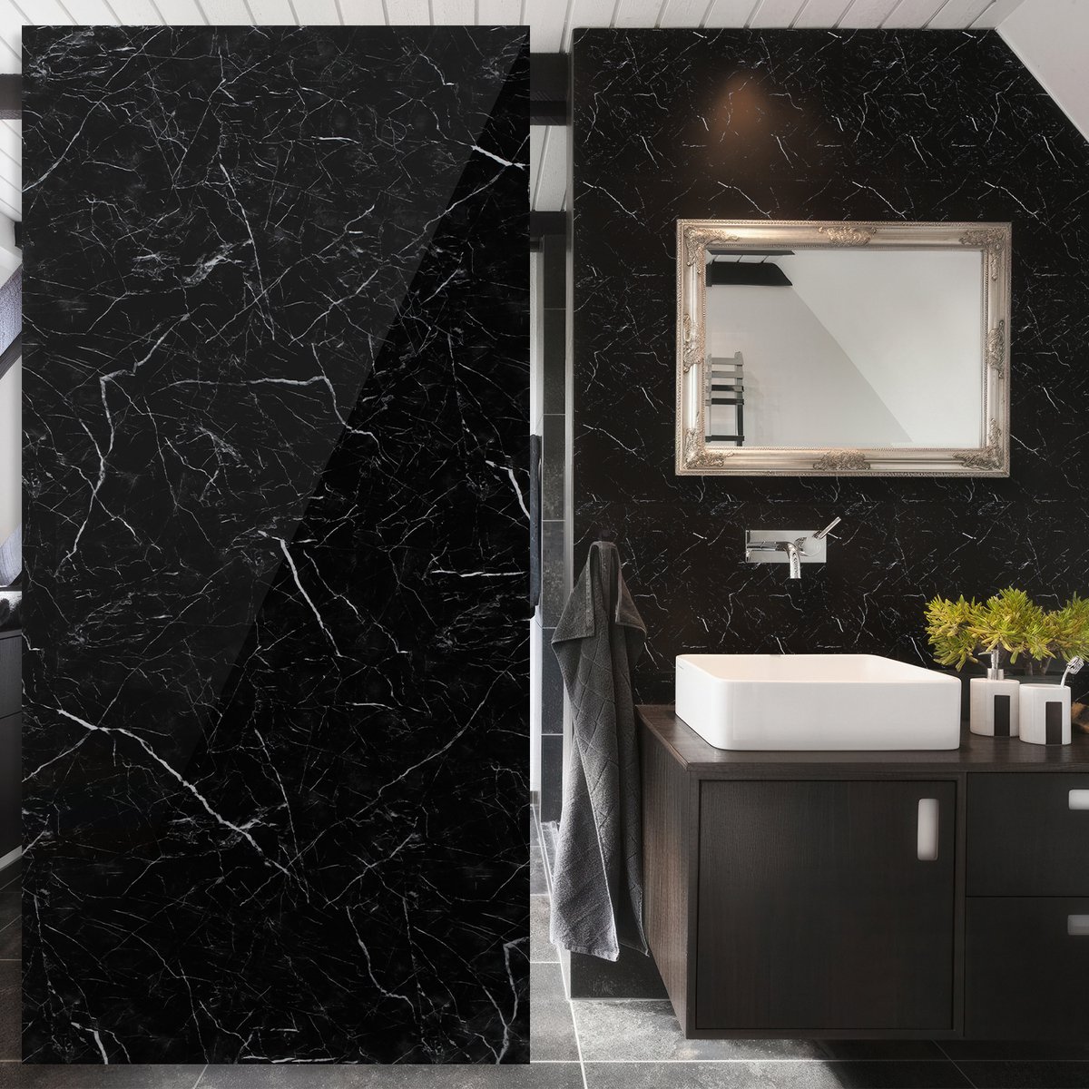 4 Stuks 60x120cm PVC wandpaneel - Marmer plaat - Badkamer paneel - Marmerlook - Renovatiep