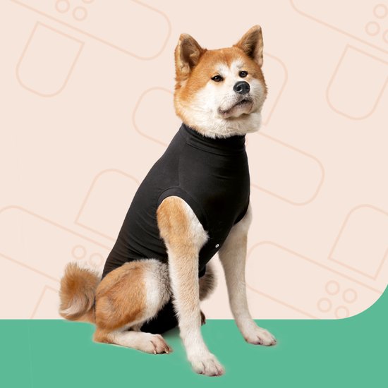 Suitical recovery suit hond zwart l 67-76 cm