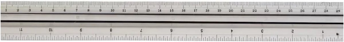 Centrum Liniaal - 30 cm - kunststof - PP + handgreep - schoolartikelen - kantoorartikelen