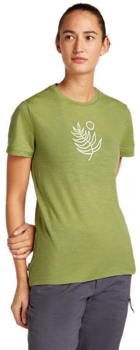 Icebreaker Merino 150 Tech Lite Fresh Fern T-shirt Met Korte Mouwen Groen S Vrouw