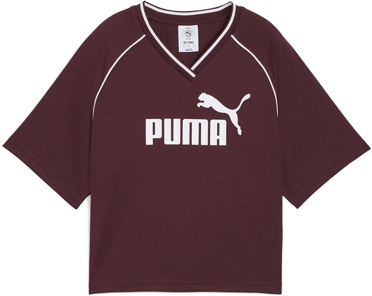 Puma Ess Relaxed Cropped T-shirt Met Korte Mouwen Rood 2XS Vrouw