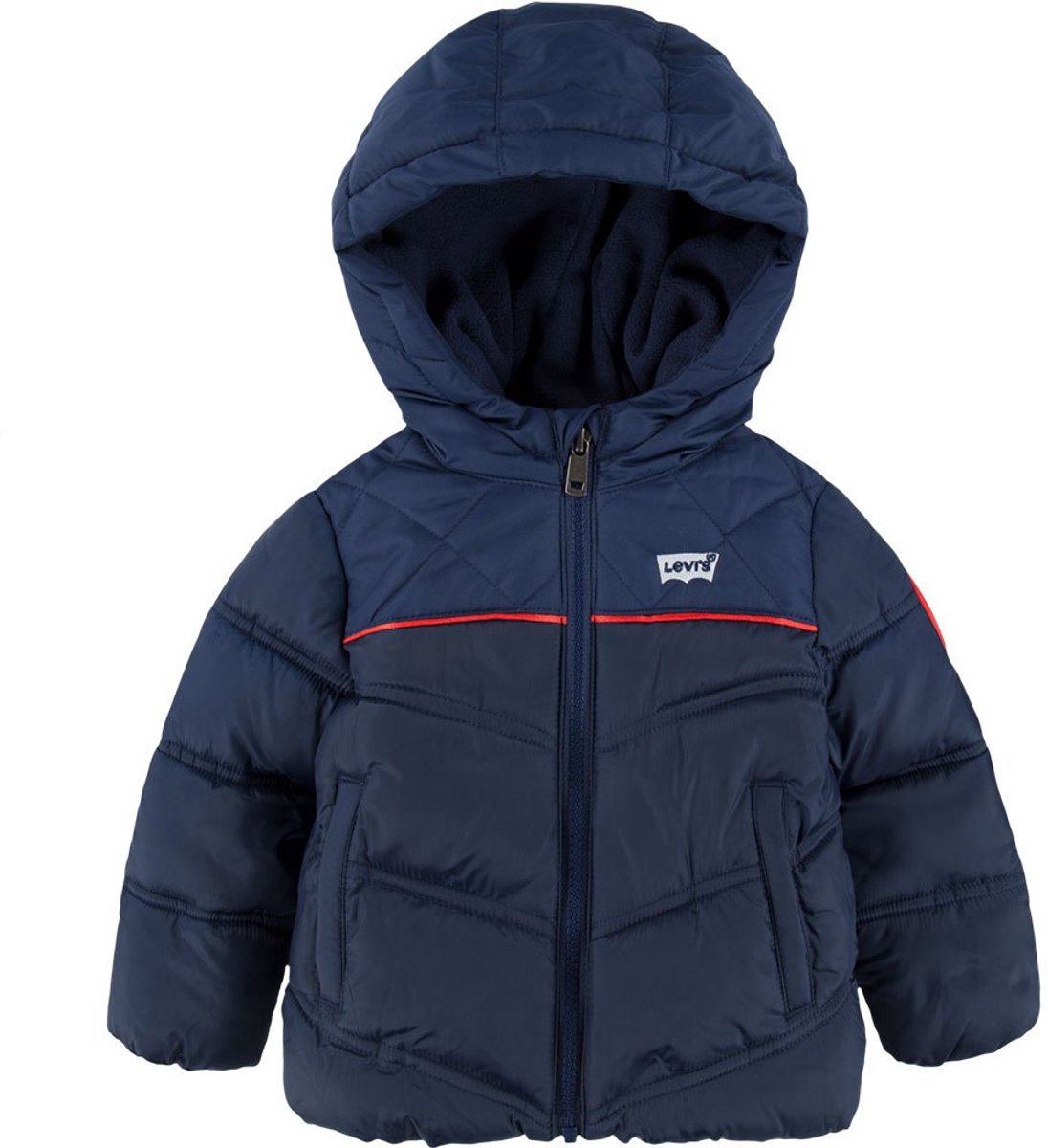 Levi´s ® Kids Aop Puffer Jas 24 Months Jongen Naval Academy