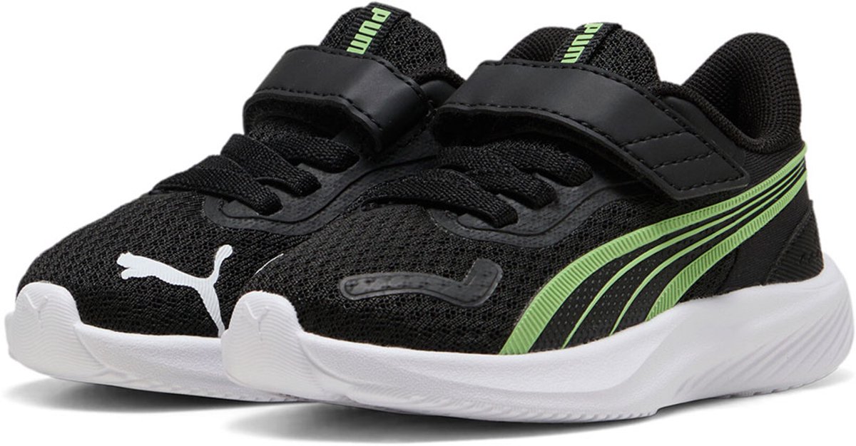 Puma Pounce Ac+ Hardloopschoenen Kinderen Zwart