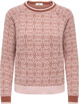 JDY - JDYBRYN LIFE L/S ONECK JACQ PULLOVER KNT - Dames - Gebreide truien