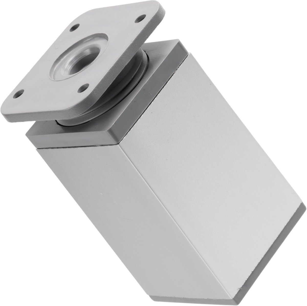 - C42504 - Set van 4 verstelbare vierkante meubelpoten - hoogte 80 mm - aluminium - grijs