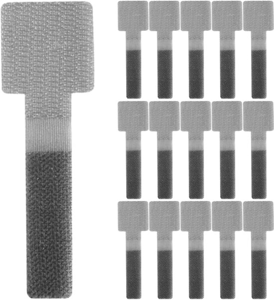 Klittenband met lus, 100 stuks, 15 cm lang, in zwart, nylon kabel klittenband, lus strap rope, hersluitbare kabel organiser, kabelbinders fastener, klem kabelriem