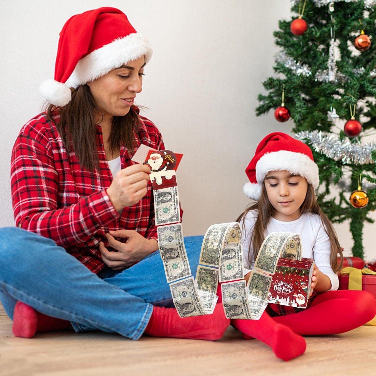 Afdruk- en knip-envelop verzonden door de Kerstman