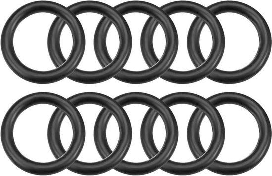 Sourcing Map O-Ringe aus Nitrilkautschuk, 2,5 mm Breite, runde Dichtung, 50 Stück
