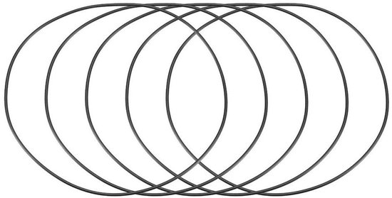 Ronde Zwarte Rubberen Olieafdichting O Ring Afdichting Reiniger 5 Stuks ...