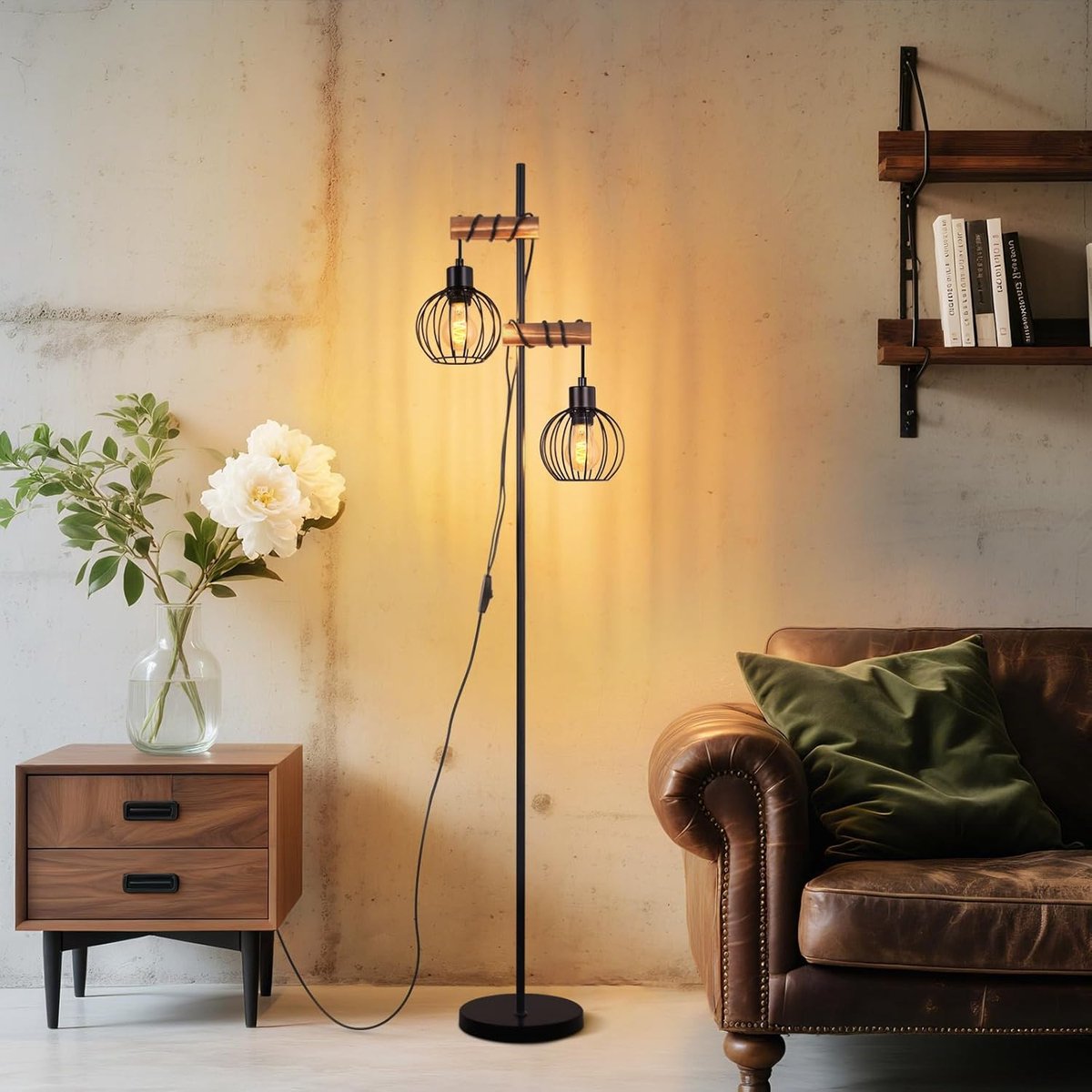 Glitzerlife Vloerlamp - Industrieel Design thumbnail 4