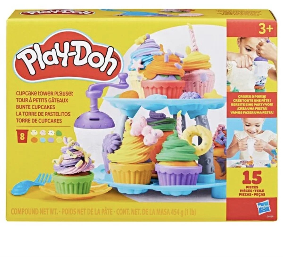 Hasbro - Play-Doh Cupcake Tower Playset - 24 delig
