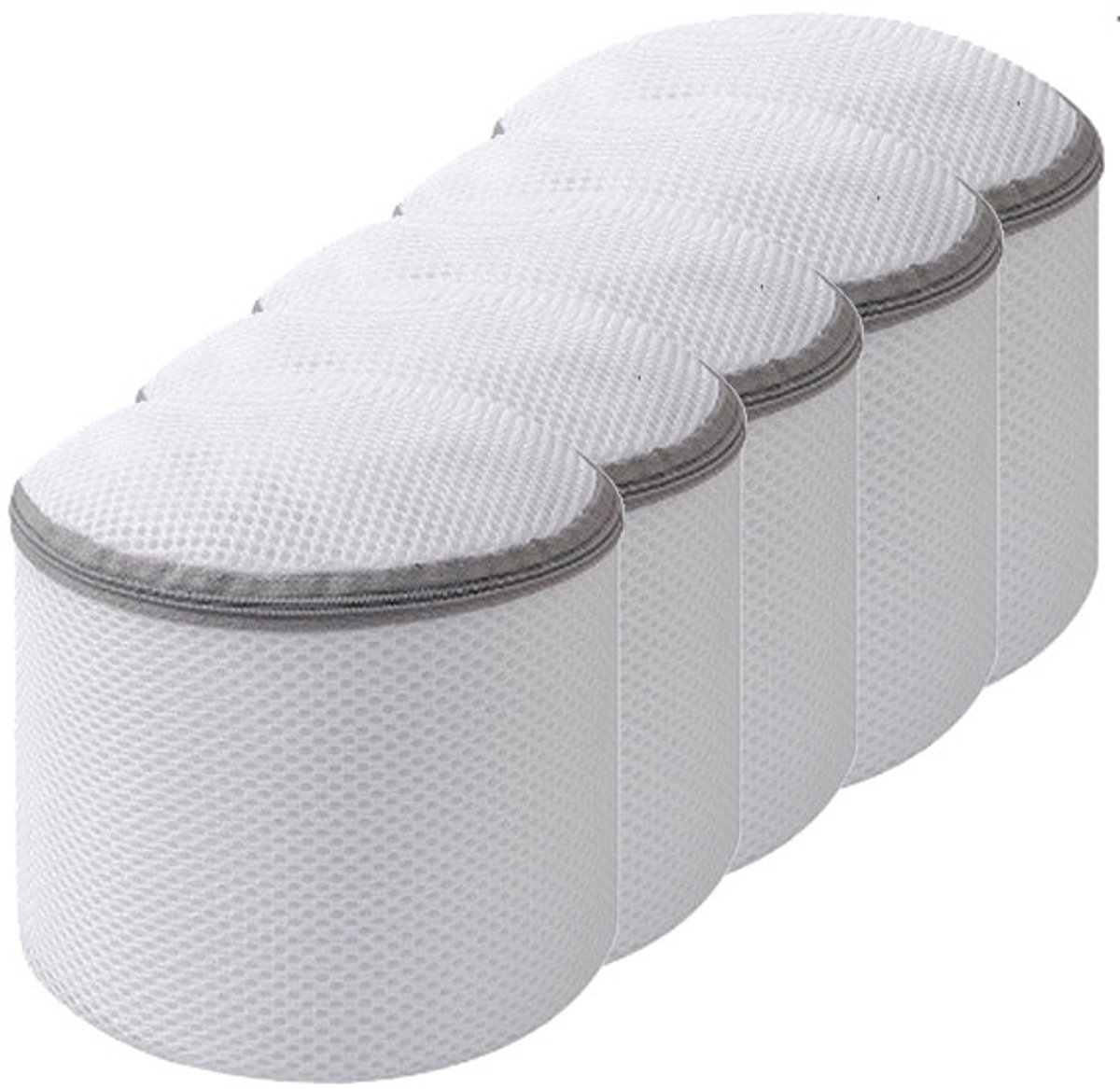 5-delig bh-net voor de wasmachine, waszak, ritsnet, geschikt voor bh's, schoenen, lingerie en waszakken voor delicate stoffen - 17 x 15 cm
