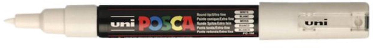 Markeerstiften POSCA PC-1M Wit Zwart (6 Stuks)