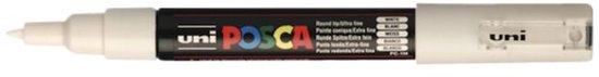 Markeerstiften POSCA PC-1M Wit Zwart (6 Stuks)