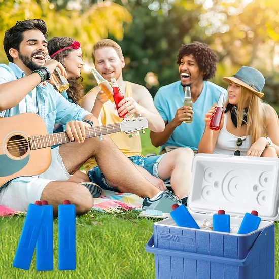 Ultradunne koelelementen voor kamperen en reizen - 6 stuks, herbruikbaar, 200 ml van Merkloos — afbeelding 4