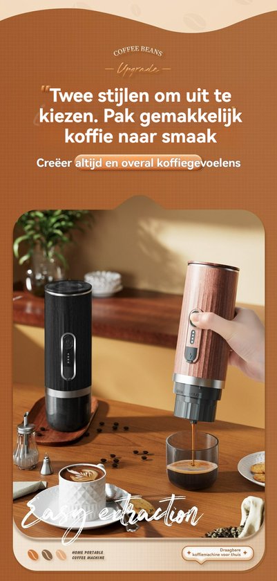Draadloos Voor In De Auto 12 Volt Espresso Capsule Koffie