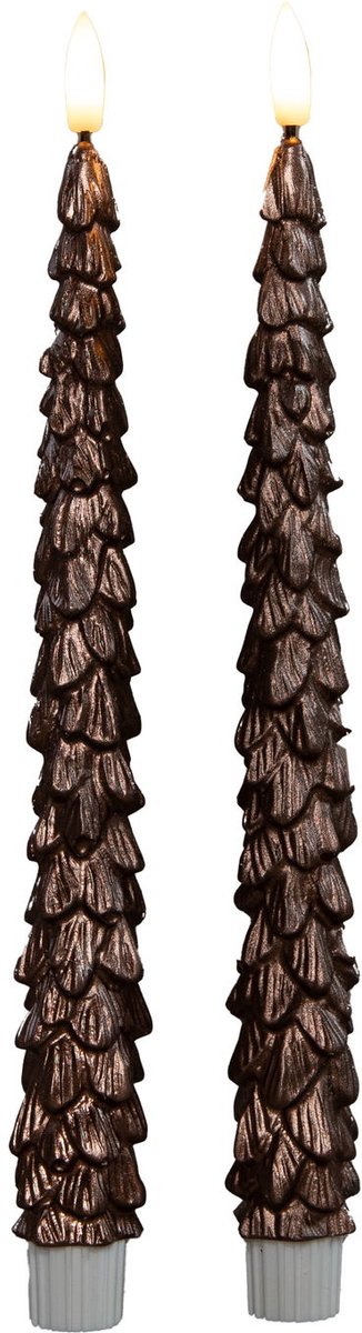 Annas collection - Dinerkaars kerstboom 27 cm brons
