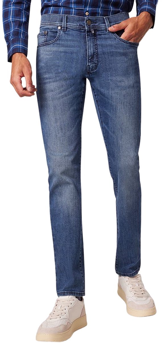 Pierre Cardin Heren Jeans bequem Blauw Volwassenen