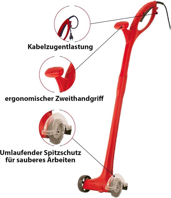 Krachtige Elektrische Voegenborstel 140 Watt - Ergonomisch en Efficiënt voor het Verwijderen van Onkruid en Mos van FD-Workstuff — afbeelding 5