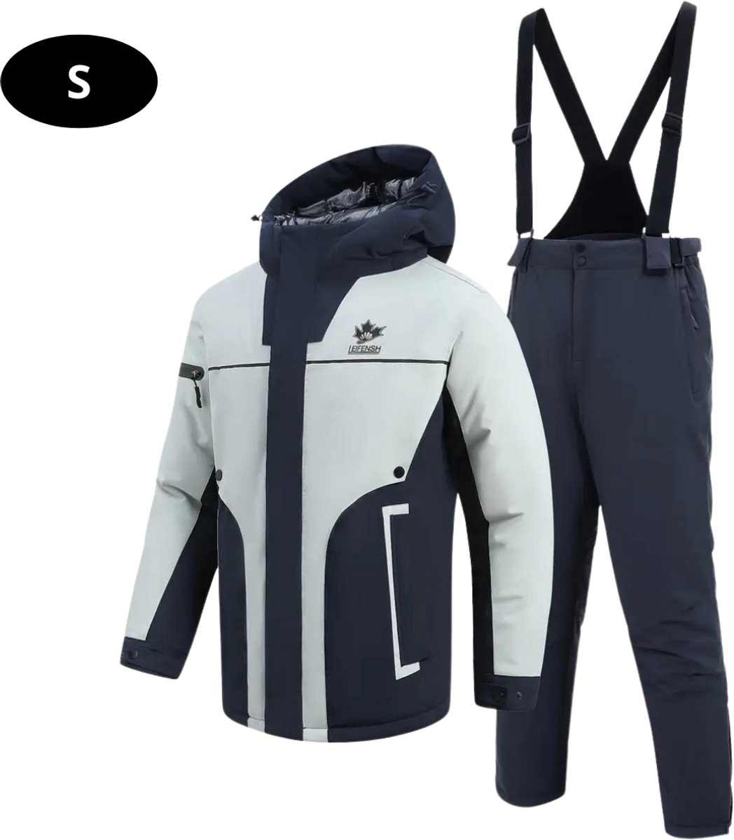 Nivard Ski Suit Skipak SkiBroek Wintersport Skijas Heren 2-Delig Wit