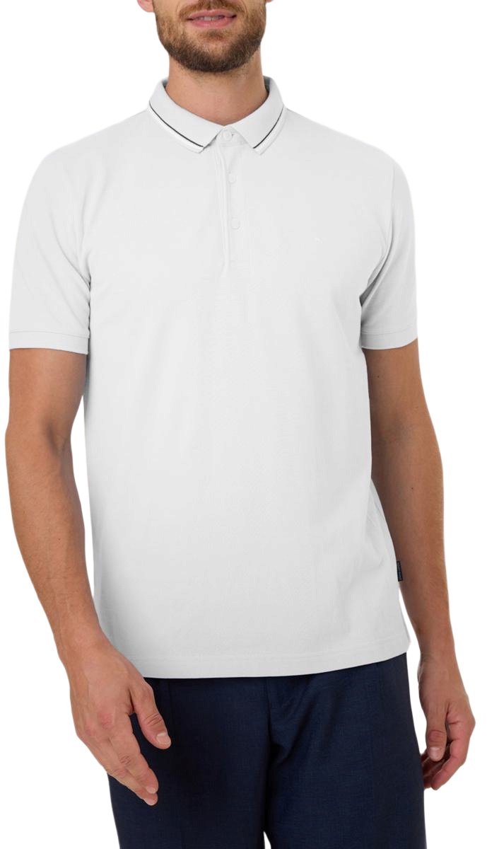 Pierre Cardin Heren Polo POLOSHIRT KN regular fit Wit XXL Volwassenen