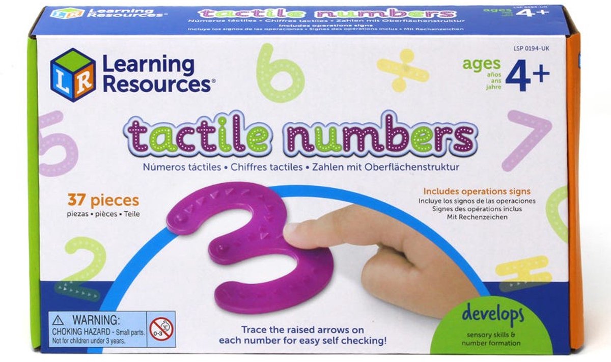 Learning Resources Tactiele cijfers en bewerkingen - 3+