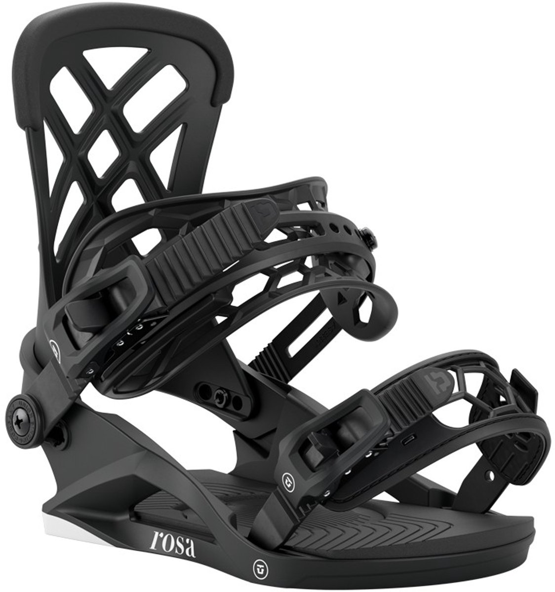 Union Binding Rosa Snowboardbindingen Voor Vrouwen Zwart M Vrouw