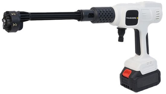 Draadloze hogedrukreiniger Truskore 315W, 6-in-1 spuitkop, 2x1500mAh accu, compact, voor auto en terras