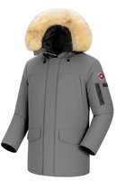 Subprime - Heren Jas winter Parka Tommy - Grijs - Maat XXL