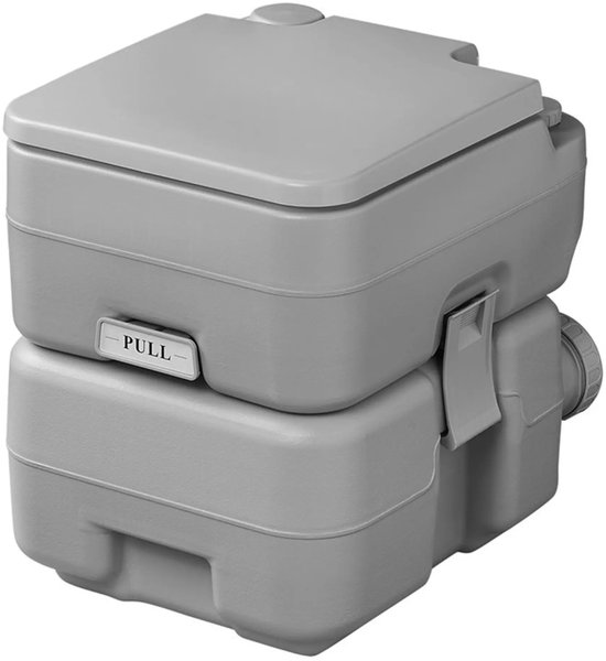 5 L Campingtoilet met toiletpapier en mobiele telefoonhouder, draagbaar campingtoilet 500 x 467 x 400 mm Reistoilet Noodtoilet Witte toiletten Draagvermogen 136,1 kg Campertoilet | NL