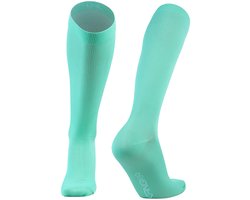 KANGKA® Compressiekousen Maat 39-42 (L/XL) - Lichtgroen - Steunkousen voor Zittend en Staand Beroep - Reissokken - Compressie sokken voor Hardlopen, Wandelen, Vliegtuig
