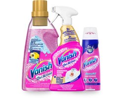 Vanish Vlekverwijderaar set - Wasbooster gel 750ml & Powergel 200ml - Vlekverwijderaar spray 500ml