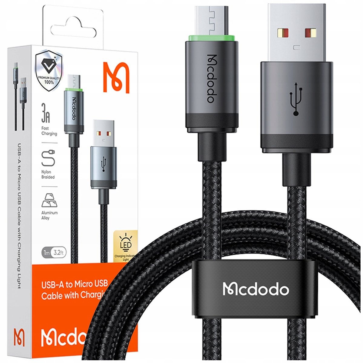 Mcdodo Micro Usb Kabel Snel Opladen Naar Samsung Quick Charge 4.0 3A 1M