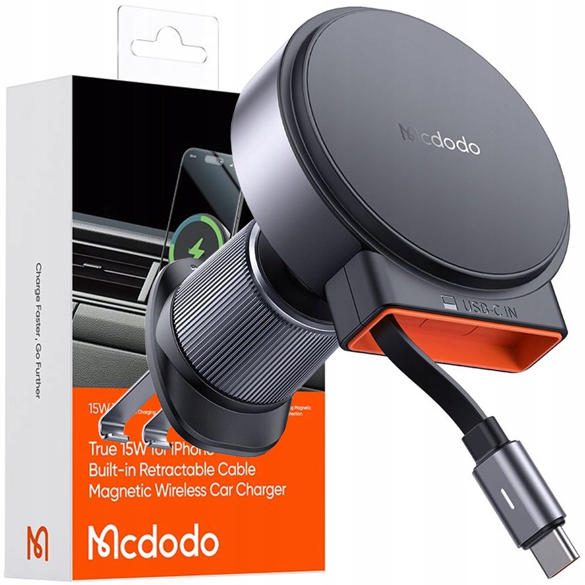 Mcdodo Inductielader Voor Magsafe Qi2 Autotelefoonhouder