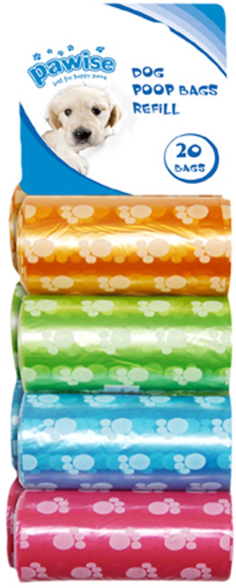 Poop Bags - refill - 8pack - 20pcs/roll