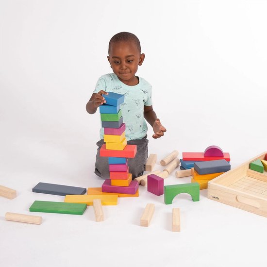 Regenboog Houten Jumbo Blokken Set - Pk54 - Bouwblokken van Melissa & Doug — afbeelding 5