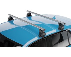 Dakdragers geschikt voor Nissan Leaf (CZ0) 2010-2015 5-deurs hatchback Menabo Omega 2.0 Alu zilver