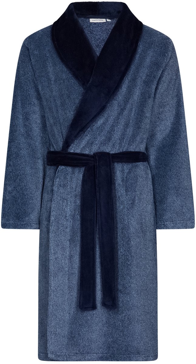 Pastunette - Badjas - Indigo Lounge - Fleece - Blauw - Maat 3XL