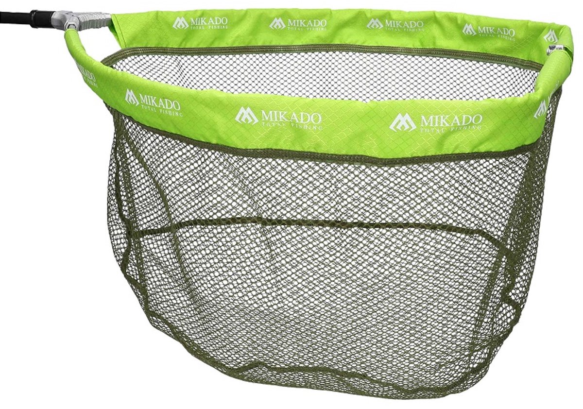 Mikado Opvouwbare Landingsnetkop 50x45 cm – Zacht 5 mm Mesh – Compact & Sterk Schepnet voor Grote Vissen