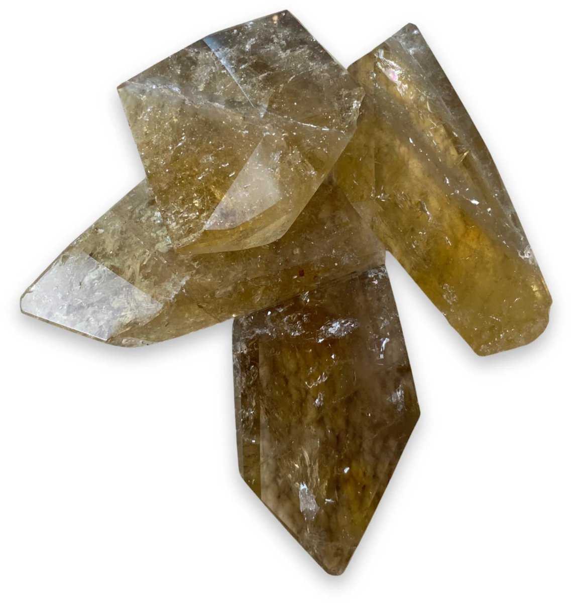 Ruben Robijn Citrien freeform puntjes (natuur) 12-15 gr. Bruin / transparant