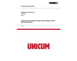 Omslag van Fiche de lecture critique: Kramer, Steven Philip: La fin de l'Europe francaise?