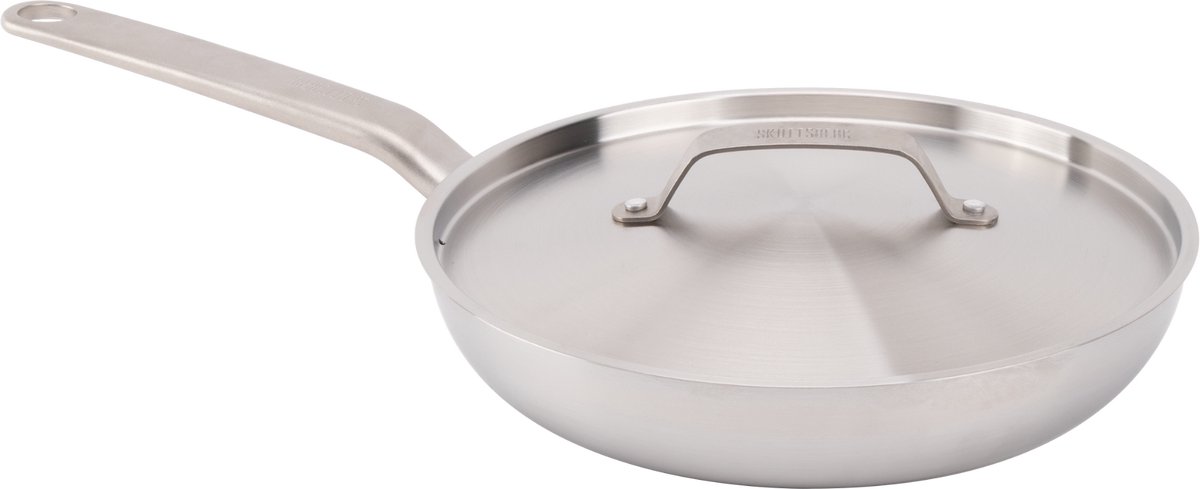 Skottsberg - Stainless Steel - Koekenpan Ø28 cm & Deksel Ø28 cm - Alle warmtebronnen