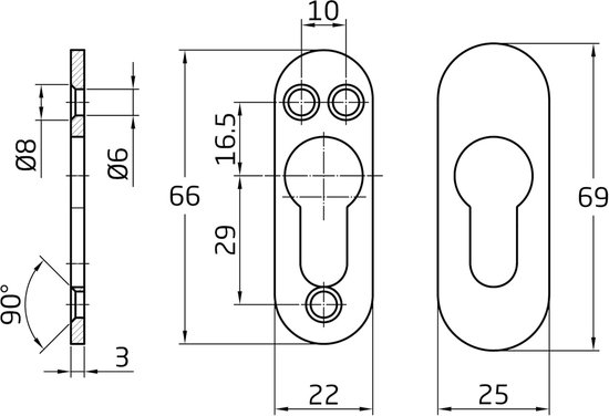 YALE YE3B/38/119/1/GR Cadenas 38 mm gris avec serrure à clé | Leroy Merlin